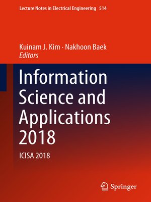 cover image of Information Science and Applications 2018
